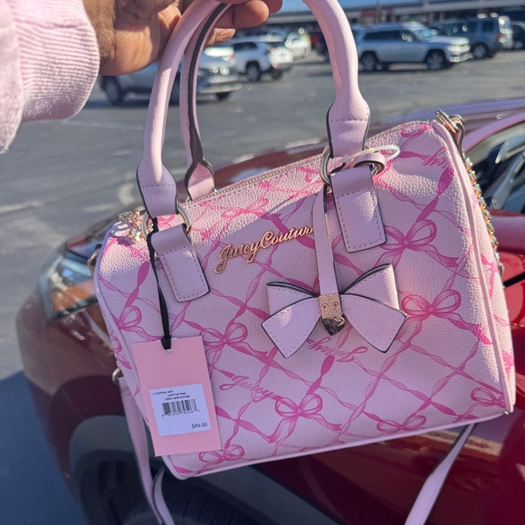 Juicy Couture Pink Bow Satchel - Picture 1 of 5